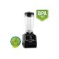 Klarstein Herakles 2G B Retro Power Blender Smoothie Maker Kitchen Mixer (1200W, 2 liter, Green Smoothie Blender, BPA-Free, 32,000 U / min) black (household goods)