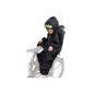 Sunny Baby 14490 raincape for children bicycle seat with sleeves, reflective strips and children's helmet suitable hood, black (Baby Product)