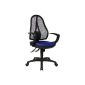 Topstar OP20QG26 office swivel chair Open Point SY including armrests / blue fabric (household goods)
