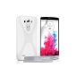Yousave Accessories LG G3 White Silicone Gel Case Cover X-Line Cover (Accessory)