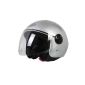 BHR 49914 helmet Demi-Jet, Size: M (57-58 cm), silver (Automotive)