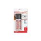 edding 400 permanent marker (conical tip), 4-piece, black (Office supplies & stationery)