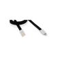 VEO | Flat Cable 8-pin charging and sync cable for iPhone 6, 5, 5s, 5c, iPad Mini, iPad 4G, iPad 5, iPod Touch 5G Nano 7G, 1 METRE, BLACK (Electronics)