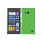 Hard Case for Nokia Lumia 730 - rubberized green - Cover PhoneNatic ​​Cover + Protector (Electronics)