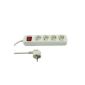 REV Ritter 0512268555 socket 4 way with switch KS 1.4 m, white (tool)