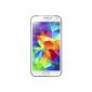 Samsung Galaxy S5 smartphone (12.95 cm (5.1 inches) touch display, 2.5GHz quad-core processor, 2GB of RAM, 16 MP camera, Android 4.4 OS) - White [EU Version] (Electronics)