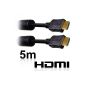 HDMI cable 19pin 1.3.  gold-plated High Quality - 5 meters - (Electronics)