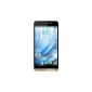 Wiko Getaway Smartphone Unlocked 3G + (Screen: 5 inches - 16 GB - Android 4.4 KitKat) Black / Gold (Electronics)