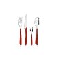 Amefa - 24 pieces of cutlery red radiance (Kitchen)