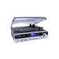 Karcher KA 8060 Turntables (FM / AM tuner, SD card slot, USB) silver / black (Electronics)