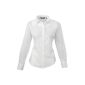 Premier Women / DamenPopeline blouse / shirt langrmelig Simple work (38) (Size: 10) (Wei) EN 38, Wei (Misc.)