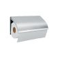 Brabantia 313868 Wall dispenser for paper Absorbing Steel Matt Steel 0.23 x 25.5 x 13.8 cm (Kitchen)