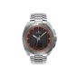 Junghans men's wristwatch XL 1972 Mega solar analog quartz Stainless Steel 056 / 4211.44 (clock)