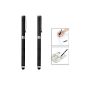 Bingsale 2 x Universal Stylus and Ball Pen Universal Touch Screen Devices Ipad air Ipad mini retina Iphone 5s / 5 / 5c Sony xperia z 2 / M2 Sony xperia z 2 Samsung galaxy tablet S5 / S4 Samsung galaxy note 3 pro galaxy tab 8.4 / 10.1 /12.2 Samsung galaxy tab 3 7.0 / 8.0 / 10.1 Nokia X + X XL etc (Black) (Electronics)