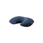 IKEA Nackenkissen 'upptäcka' inflatable pillow - INCL.  Carrying Case - washable, quilted cover - 9cm diameter - BLUE (Luggage)