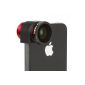 Olloclip 3-in-1 lens for iPhone 4 / 4S red (Accessories)