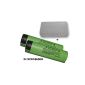 2er Panasonic Industrial cell NCR18650B unprotected 3.7V Lithium-Ion battery 3400 mAh - Button Top (Electronics)