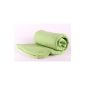 Luxury fleece blanket Color: Grass Green, MAXI-size: 140 x 190 cm quality 220g / m² of Betz