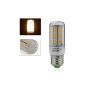 Corn Bulb Lamp 8W E27 Auralum® warm white LEDs (SMD 5730, 69 LEDs, 500lm 3000K 220-240V AC, 360 ° beam angle)