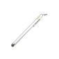 IKross capacitive touch screen stylus metal fiber - Silver / 120mm (Wireless Phone Accessory)