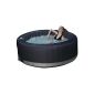O'Spazia inflatable round luxury Spa for 6 persons 1000 L Black (Sports)