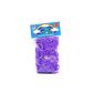 Loom Bandz - Rainbow Colours - Purple 600 Count With Clips (Health and Beauty)