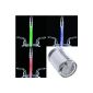 Andoer 3-color LED Luminous faucet light with temperature sensor color: green red blue