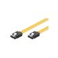 Wentronic HDD S-ATA cable 1,5GBs / 3GBs / 6GBs (SATA L-Type is set to L-type) 0.5m (20 pieces) (Electronics)