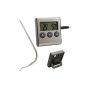 Digital oven - thermometer with insertion probe temperature resistant up to 250 ° C.  Alarm and timer function and analog universal thermometer (SB1117N) (household goods)