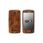 label pepper Designfolie phone skin for HTC Desire 500 - Wood Burls (delivery = Skin for front and back) (Electronics)