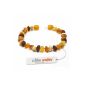 Amber Bracelet - 13.5cm Size for Baby & Child - 100% in the unpolished Amber Baltic - Calms and soothes dental symptoms naturally (Jewelry)