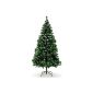 Artificial Christmas tree 180cm + Pinecones Snow + Décor