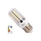 6X LED spot light bulb E27 8W SMD 3014 LED Corn Bulb 750-800LM Warm White (2800-3200K) AC85-240V
