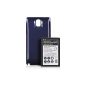 DONZO POWER battery with NFC for Samsung Galaxy Note 3 N9000 / N9002 / N9005 with 6800 mAh Li-Ion incl battery cover -. Blue (Electronics)