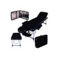 Pro luxury massage table - Imperial Massage - Portable Richmond - Aluminium - Plateau 3 Rooms - Color: Black