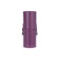 12pcs Professional Makeup Brush Set Makeup Brush Kit Makeup Tool with Cup Holder Leather Case (Purple) (Electronics)