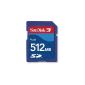 SanDisk Secure Digital (SD) memory card 512 MB (optional)
