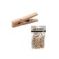 NEW wooden clothespins, 25x3mm, 100 pieces (Audio CD)