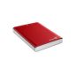 Seagate Backup Plus Portable External Hard Drive 1TB STBU1000203 (6.4 cm (2.5 inches), USB 3.0) red (Personal Computers)