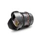 Walimex Pro 8mm f / 3.8 Fish-Eye Lens II VDSLR (incl. Removable Gegenlichtbl.) For Sony Alpha lens mount (optional)