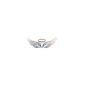 3D chrome bumper stickers Car Sticker adhesive weatherproof Car Interior Decoration Angel Wings Angel wings silver