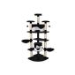 Cat tree with scratching and Scraper activity center 200 cm black-white (Miscellaneous)