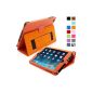 Snuggling iPad mini & mini Retina Case (Orange) - Smart Case with lifetime warranty + Sleep / Wake function (Personal Computers)