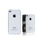 White glass back cover for Iphone 4