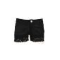 Strech Shorts Trousers Punk Rave Hot Pants peak visual kei gothic black (Textiles)
