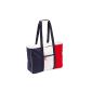 Trendy beach bag Bag Shopper with zipper and 2 long handles size 47 x 35 x 13 cm