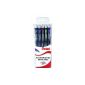 Pentel BL77 / 5 Set of 5 ink gel rollers 0.7mm Black / Red / Blue / Green / Purple (Office Supplies)