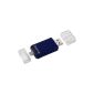 Hama SD / Micro SD card reader (USB 2.0) for smartphone / tablet blue (accessory)