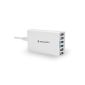 TeckNet® 50W 5V / 10A 6-Port USB Charger Area Family, Wall Charger equipped with the Bluetek ™ for Smartphone Apple iPhone & Android, Apple iPad Air, iPad, iPad Mini, Tablets and other devices is 5V charging via USB (Electronics )