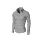 MODERNO Super Slim Business Mens Shirt (MSSF501) (Textiles)